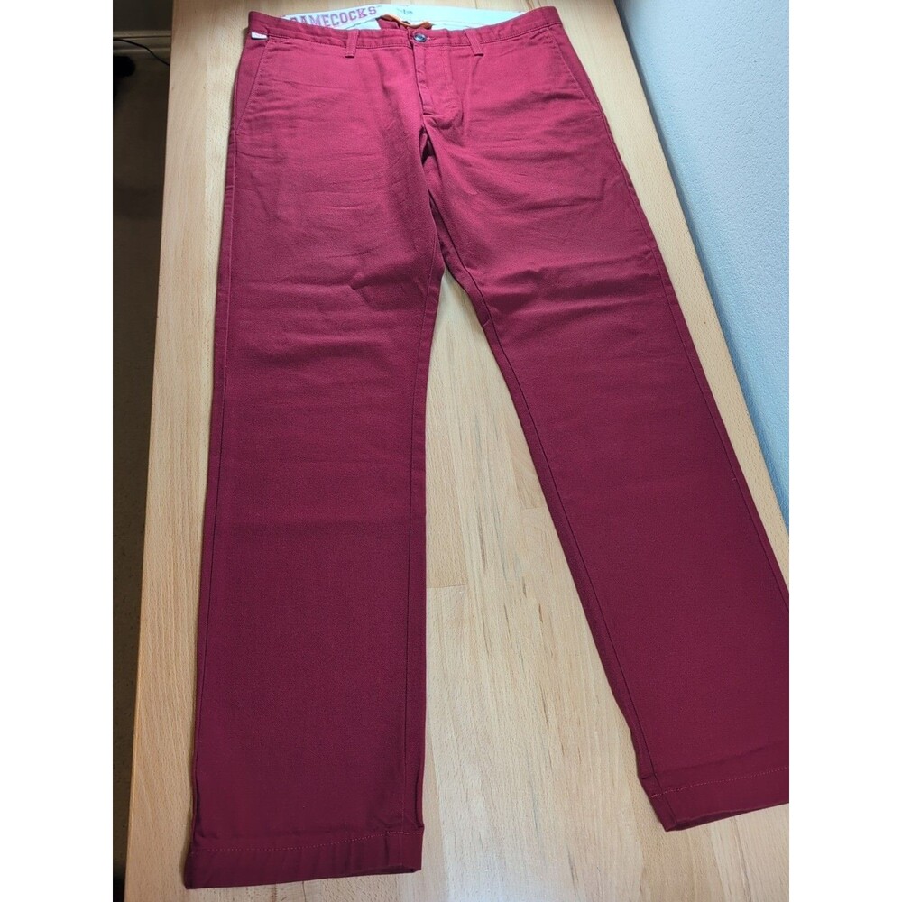 University South Carolina Men's Pants Size 33x30 Red Dockers Gamecocks Football